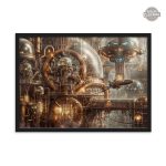 Visuel Steampunk de ville imaginaire
