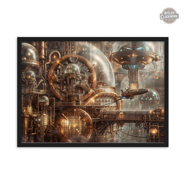 Visuel Steampunk de ville imaginaire