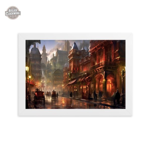 Oeuvre d'art steampunk sur toile
