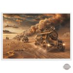 Art mural inspiré du style steampunk