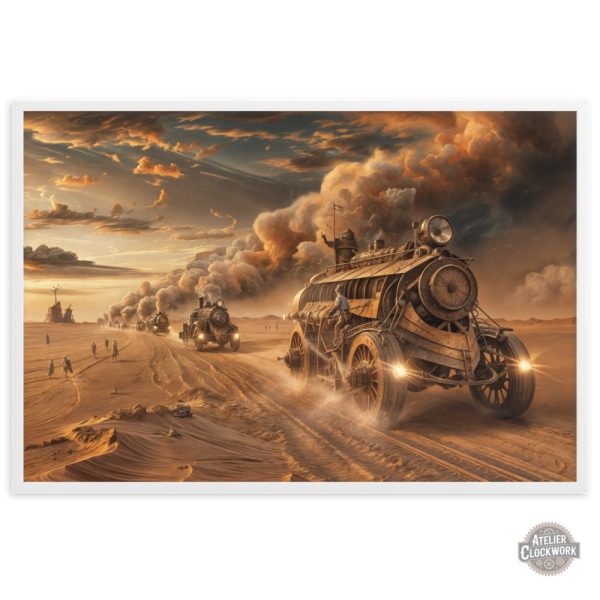 Art mural inspiré du style steampunk