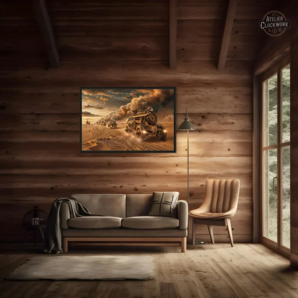 Tableau artistique à ambiance post-apocalyptique