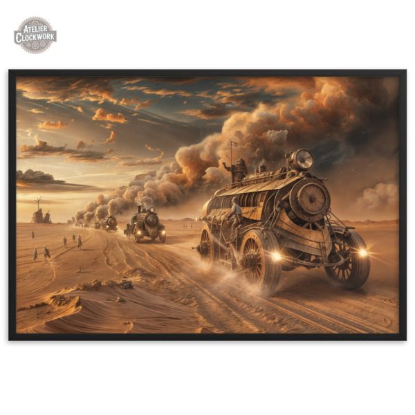 Tableau original avec esthétique steampunk