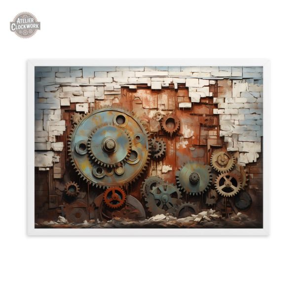 Tableau artistique au design inspiré du vintage industriel