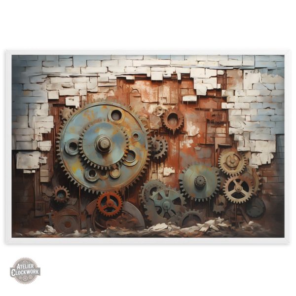 Tableau Steampunk moderne en déco murale