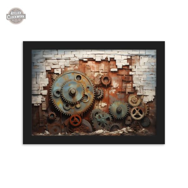 Tableau contemporain au charme industriel