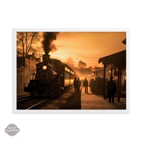 Art steampunk Train Vapeur vintage