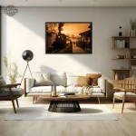 Tableau vintage Train Vapeur