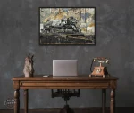 Tableau industriel de style locomotive