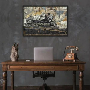 Tableau industriel de style locomotive
