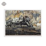 Tableau décoratif sur le thème ferroviaire