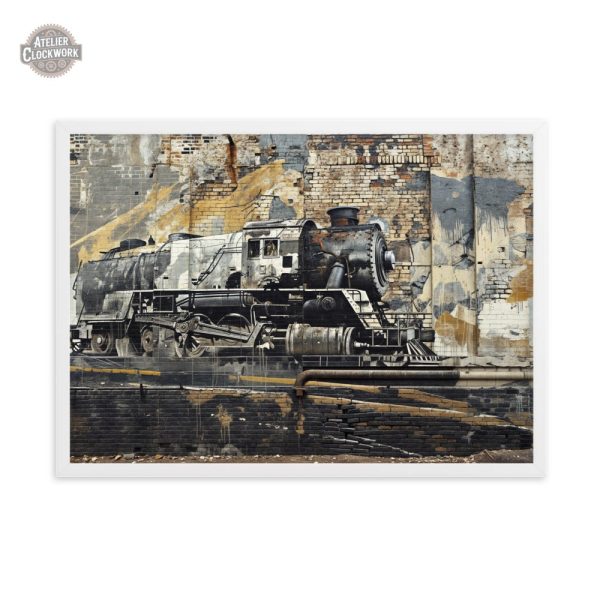 Tableau décoratif sur le thème ferroviaire