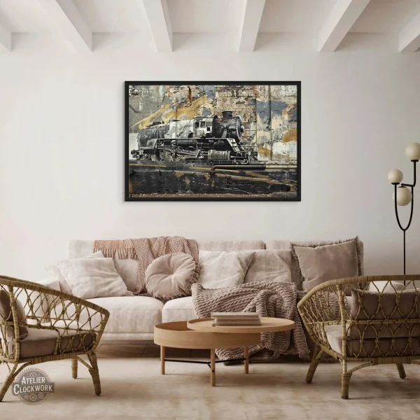 Tableau décoratif inspiré du design industriel