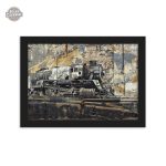 Tableau moderne sur le thème du rail