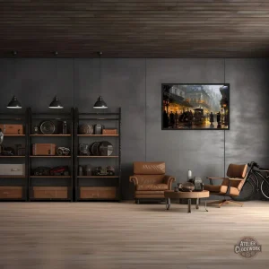 Art mural inspiré du style Steampunk