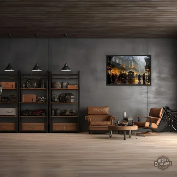 Art mural inspiré du style Steampunk