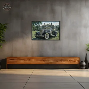 Tableau Vintage - Voiture Élégante