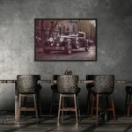 Tableau Voiture Vintage steampunk décoratif