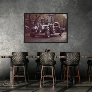 Tableau Voiture Vintage steampunk décoratif