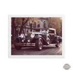 Tableau voiture rétro dans un style steampunk