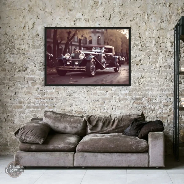 Tableau décoratif vintage voiture classique