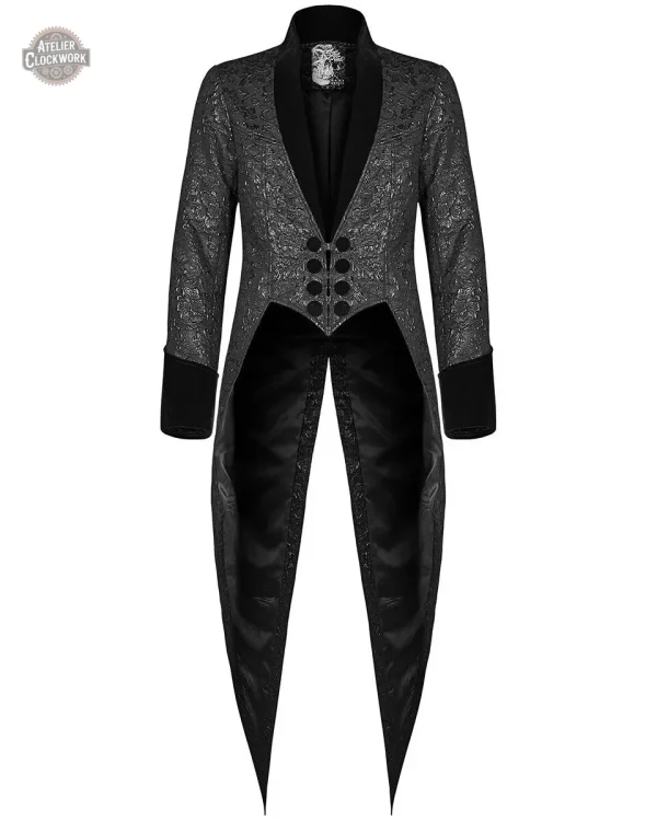 Style gothique avec redingote en brocart or
