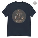 Design steampunk sur tee-shirt à ancre marine