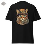 Tee shirt félin chic steampunk