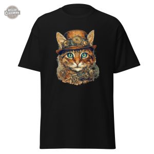 Tee shirt félin chic steampunk