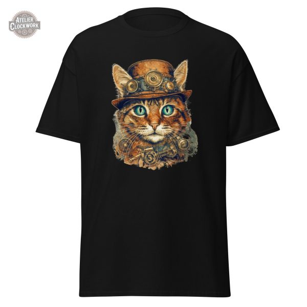 tee-shirt-avec-chat-1 Tee shirt félin chic steampunk