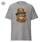 Tee shirt steampunk pour les amoureux des chats