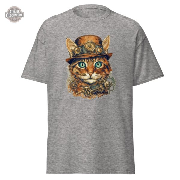 Tee shirt steampunk pour les amoureux des chats