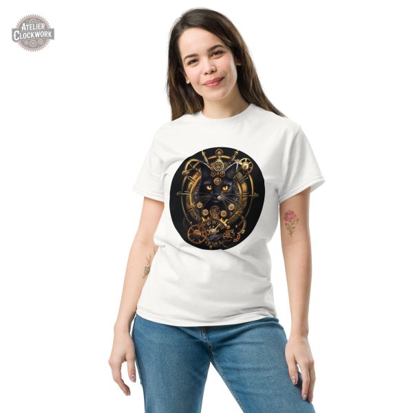 Tee Shirt chat noir, un look steampunk audacieux