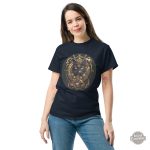 Tee Shirt noir steampunk, motif félin distinctif