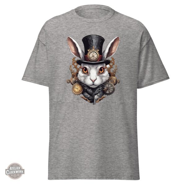 Motif de lapin emblématique d'Alice au Pays des Merveilles