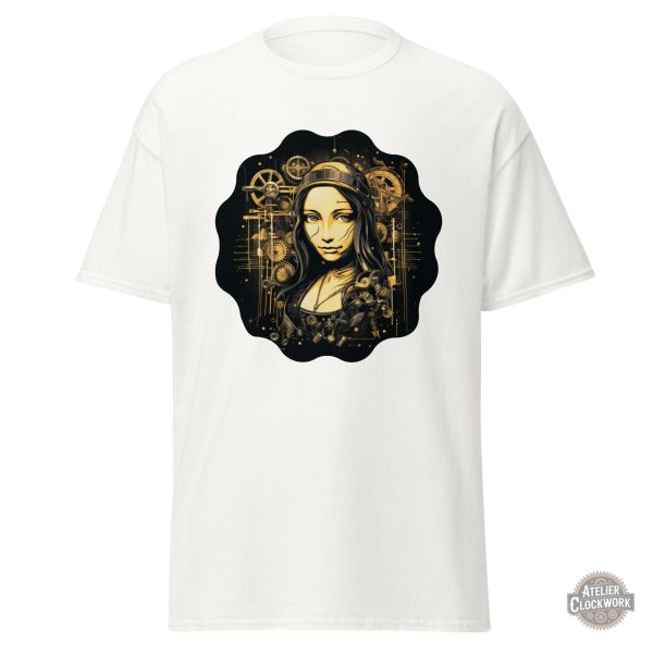 Tee-shirt à l'esthétique unique de Mona Lisa Steampunk