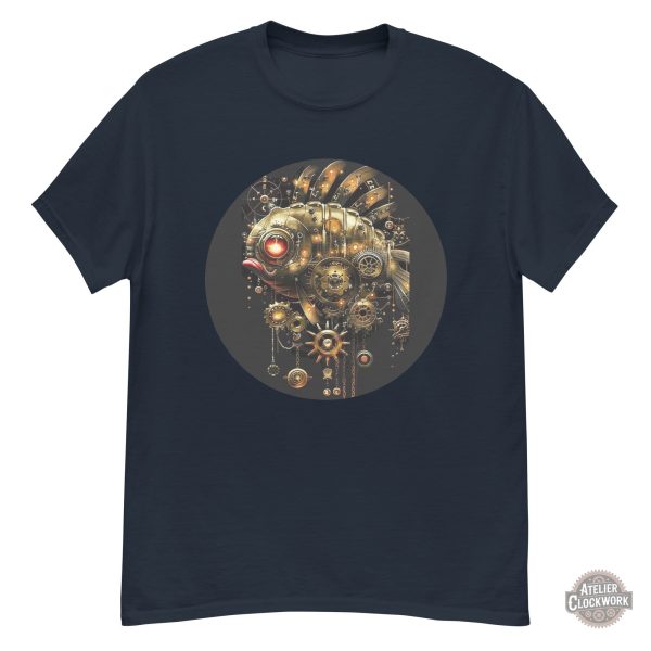 Tee Shirt original avec design poisson steampunk