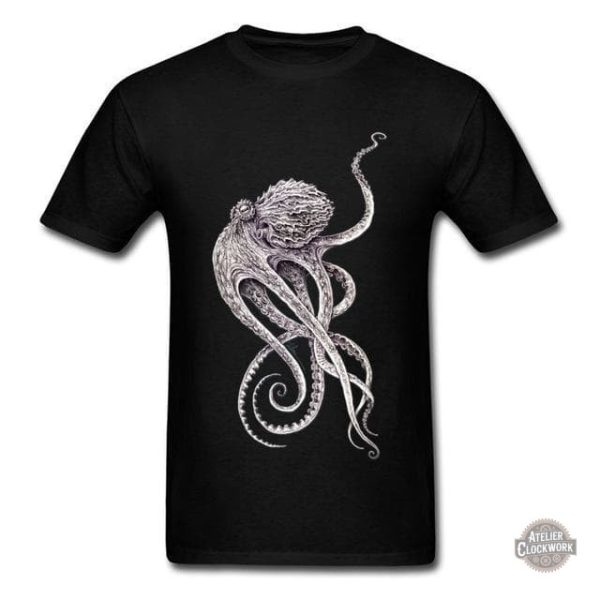 T-Shirt Poulpe - Style steampunk créatif et original