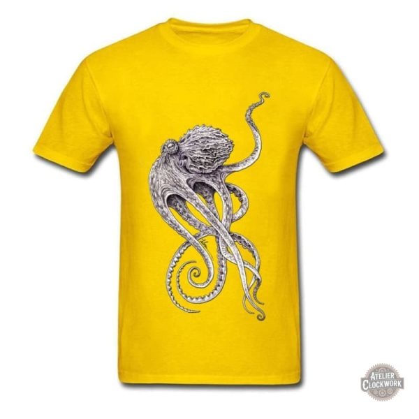 T-Shirt Octopus - Élégance steampunk pour tous les jours