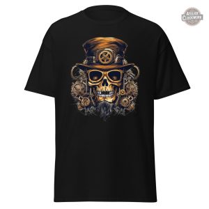 Tee Shirt Tête de Mort Steampunk