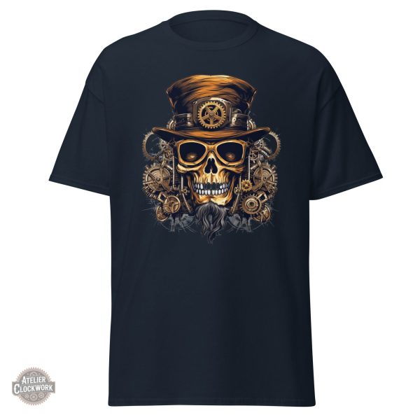 Tee Shirt tête de mort au style steampunk