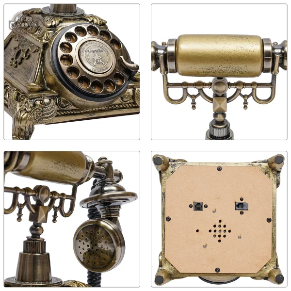 Accessoire steampunk : téléphone au charme vintage