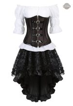 Tenue steampunk pour femme, look de pirate audacieux