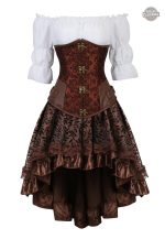Costume femme pirate avec touches steampunk