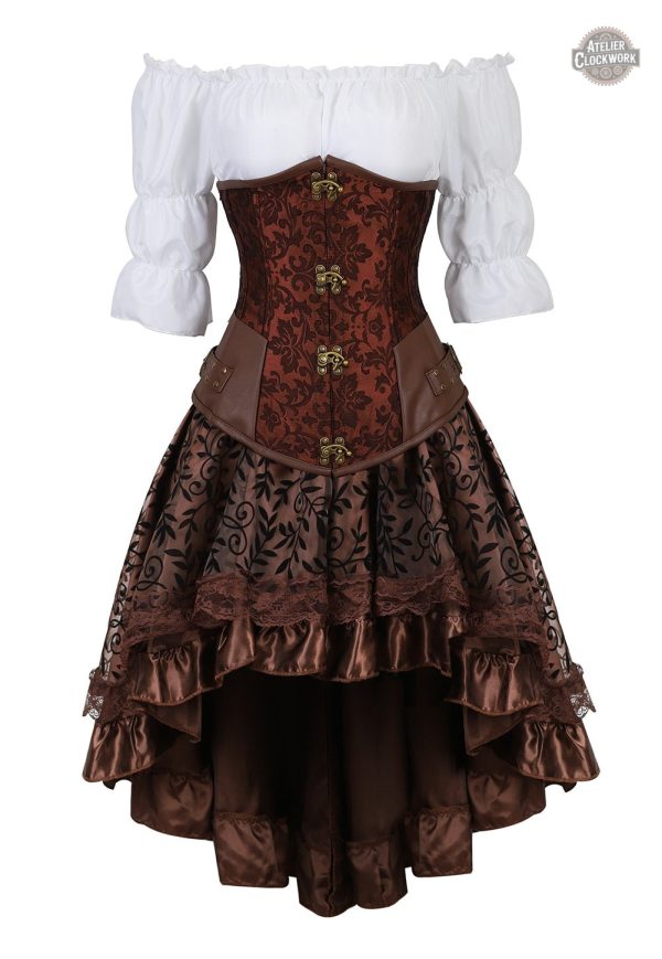 Costume femme pirate avec touches steampunk