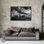 Affiche encadrée - Toile industrielle steampunk