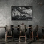 Affiche décorative style industriel pour mur