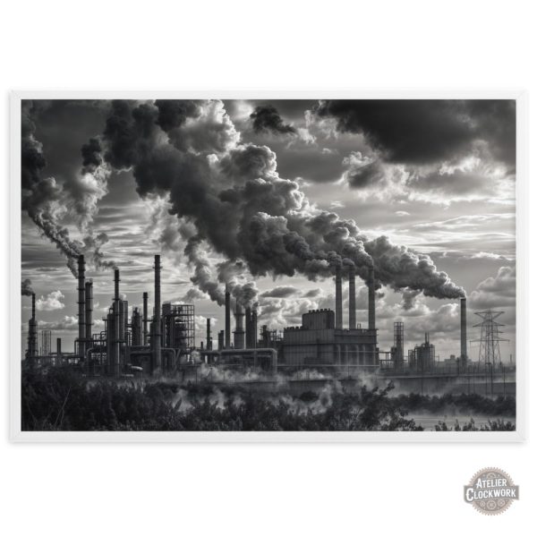 Affiche vintage en toile - design industriel