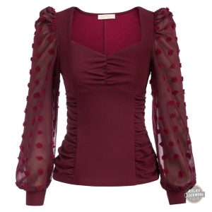 Chemise avec manches en dentelle délicate