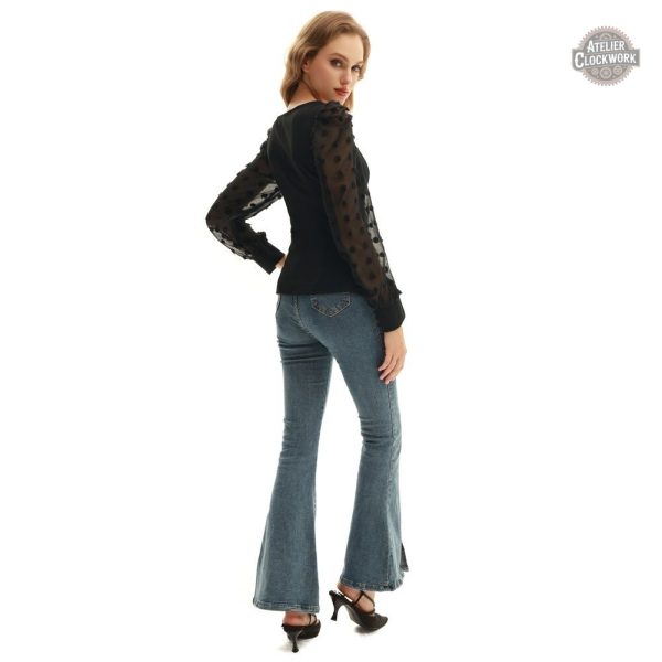 Blouse féminine à manches aérées